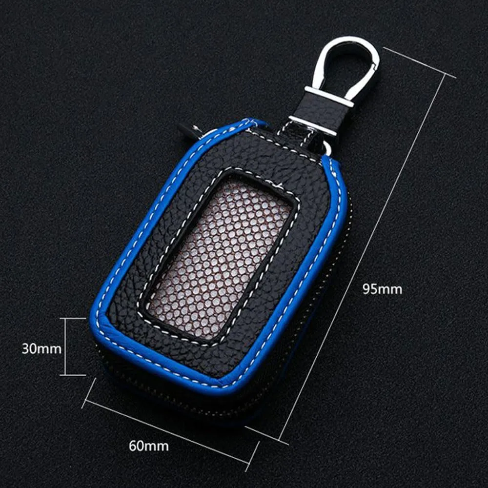 Car Key Bag for Bentley Flying Spur/Continental/Bentayga,Durable Waterproof Compact Stitching Leather Family Present Anti Scratch Lightweight Sleeve Luxury Keychain,A