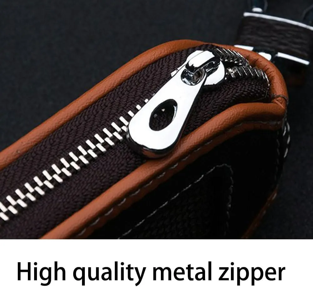 Car Key Bag for Bentley Flying Spur/Continental/Bentayga,Durable Waterproof Compact Stitching Leather Family Present Anti Scratch Lightweight Sleeve Luxury Keychain,A