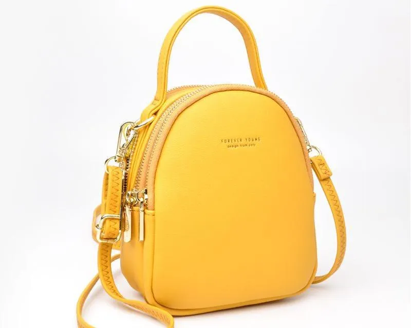Casual PU Leather Mini Backpack