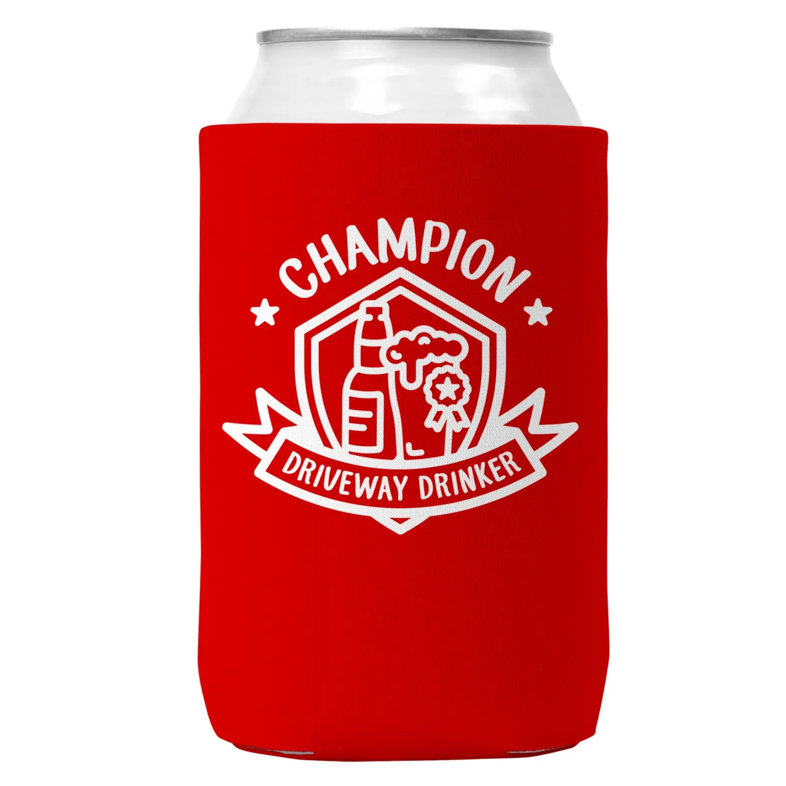 Champion Driveway Drinker Can Coozie Cooler for 12oz Cans