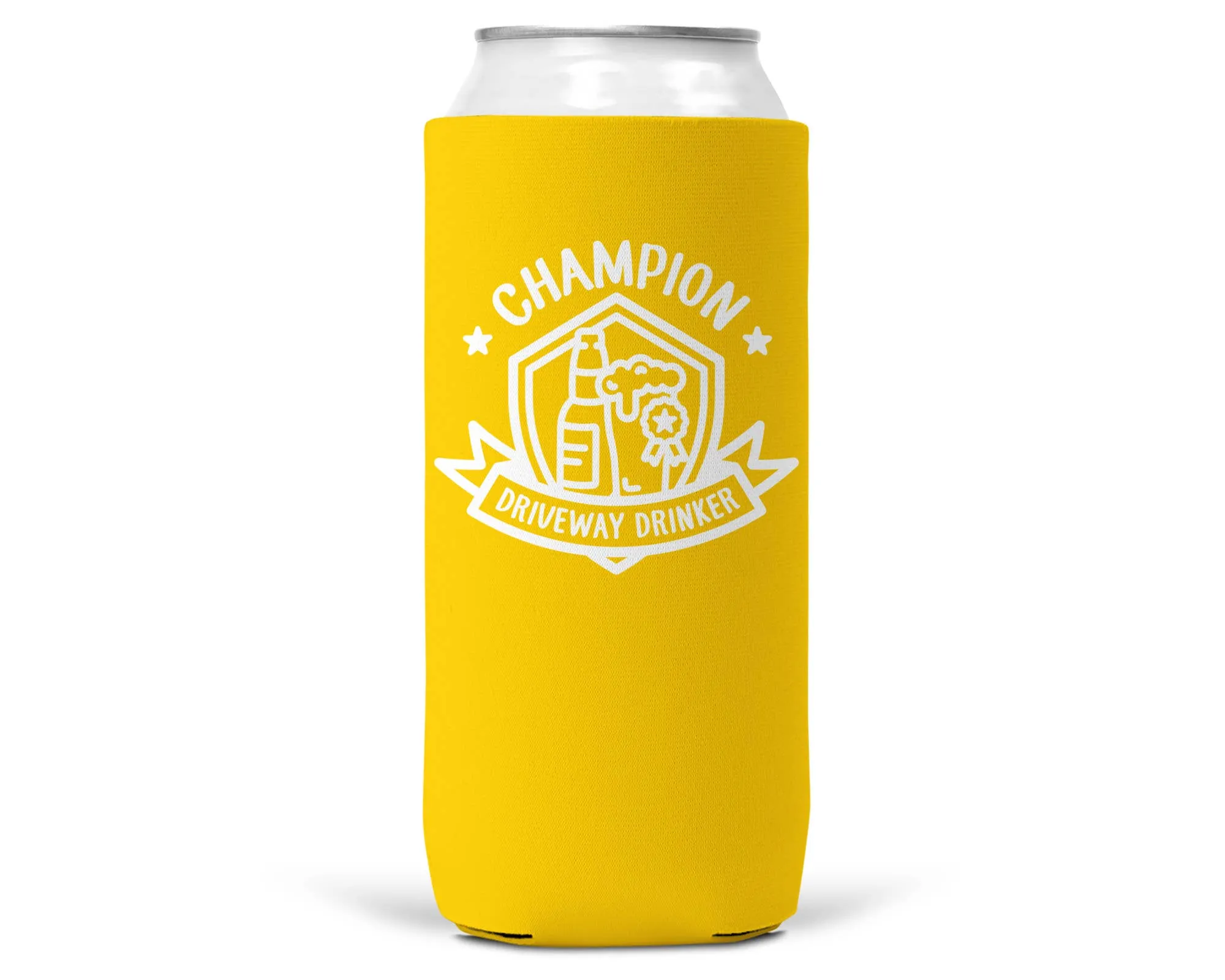 Champion Driveway Drinker SLIM CAN Koozie