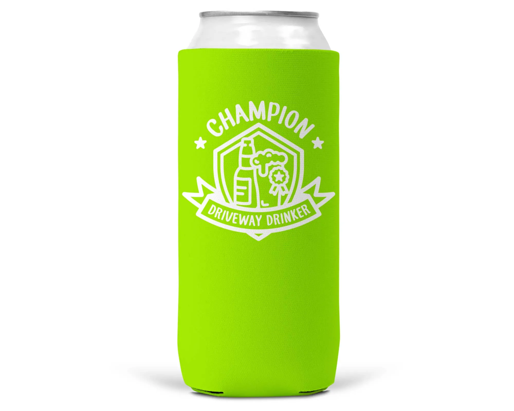 Champion Driveway Drinker SLIM CAN Koozie