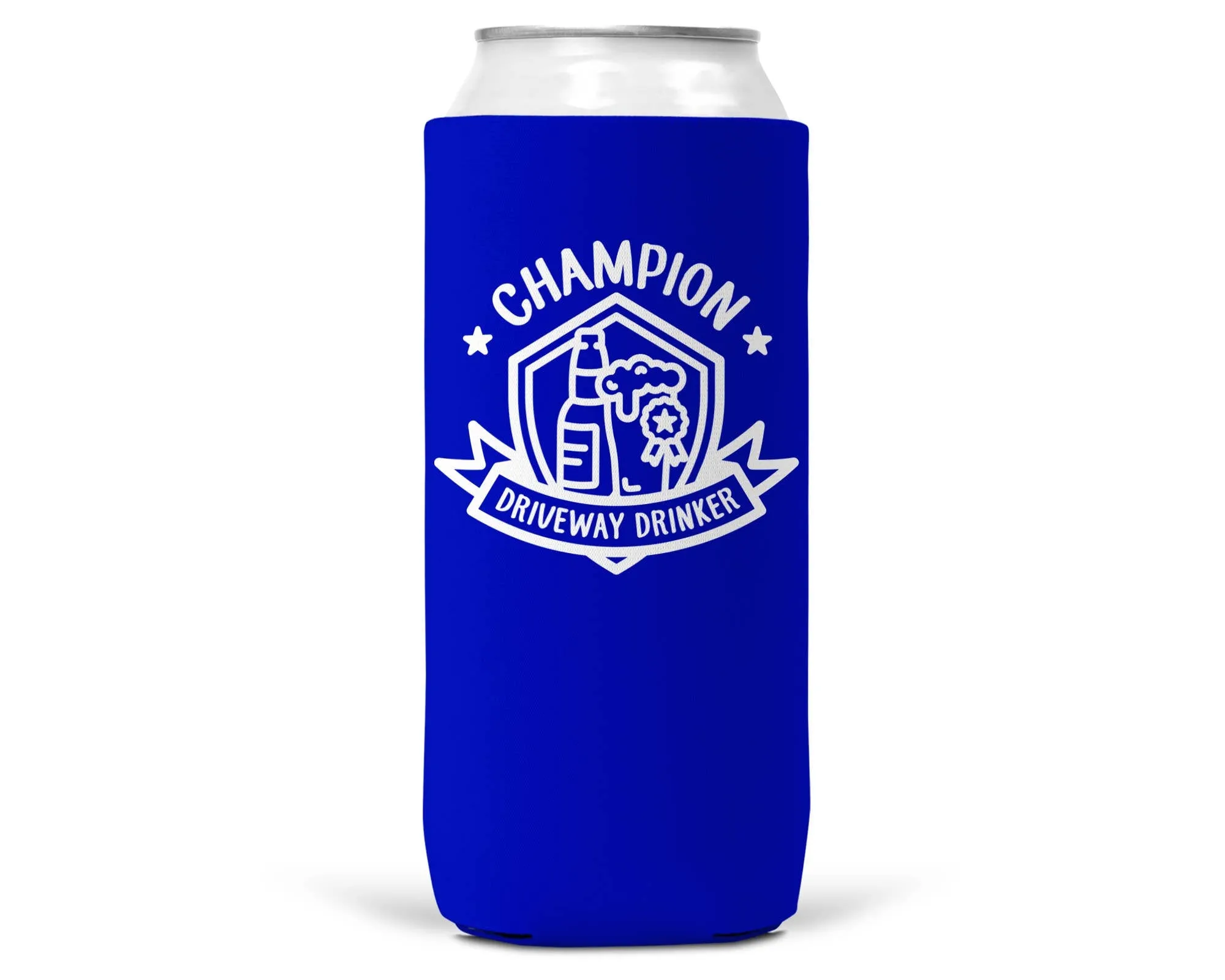 Champion Driveway Drinker SLIM CAN Koozie