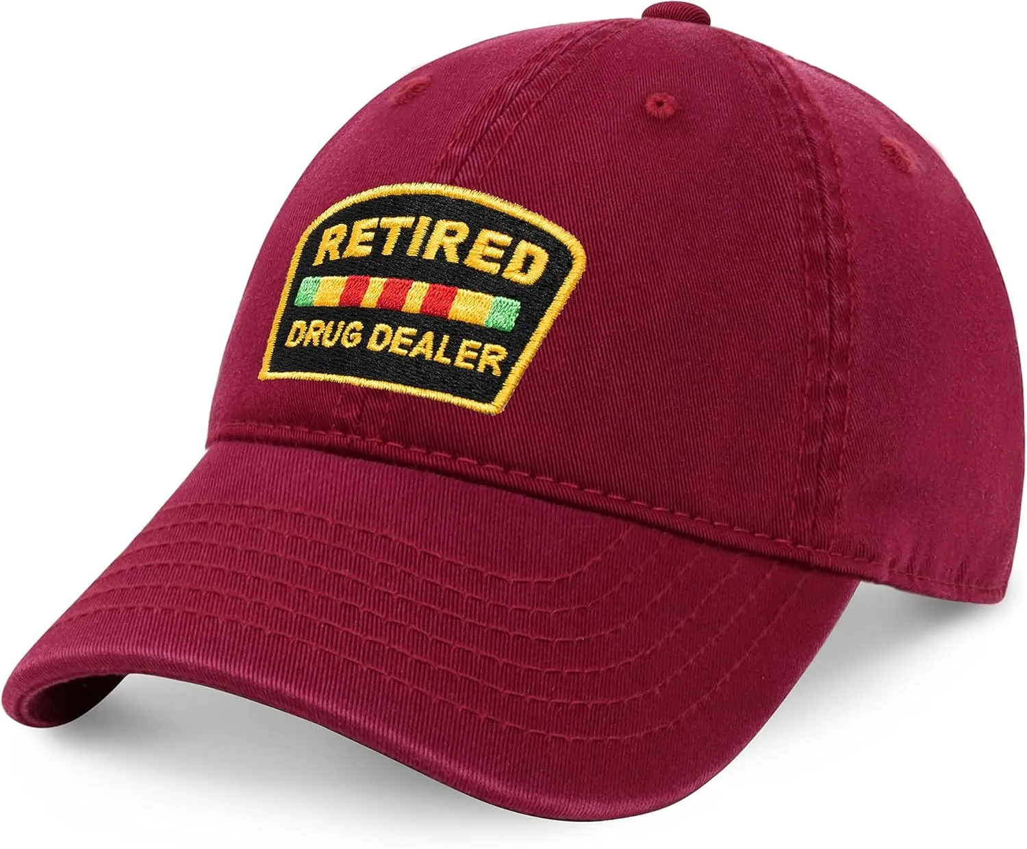 CHOK.LIDS Retired Drug Dealer Hat Dad Hat Cotton Baseball Cap Polo Style Low Profile PC101