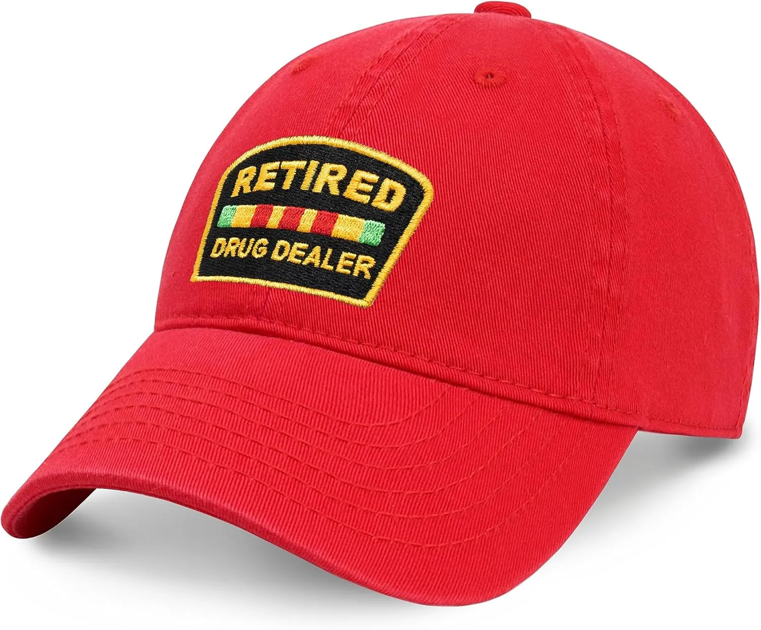 CHOK.LIDS Retired Drug Dealer Hat Dad Hat Cotton Baseball Cap Polo Style Low Profile PC101