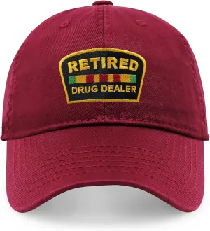 CHOK.LIDS Retired Drug Dealer Hat Dad Hat Cotton Baseball Cap Polo Style Low Profile PC101
