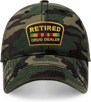 CHOK.LIDS Retired Drug Dealer Hat Dad Hat Cotton Baseball Cap Polo Style Low Profile PC101