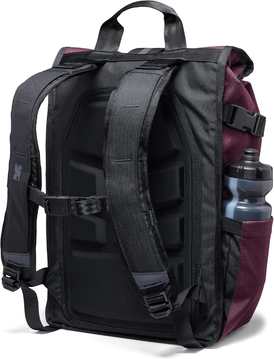 Chrome Industries Barrage 18L Royale Roll-Top Backpack – Water Resistant Bag for Work, School, Travel – Features Cargo Net & Laptop Pocket