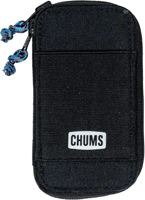 Chums Reversi Polyester Wallet – Reversible Zippered Pouch for Men and Women (Black)