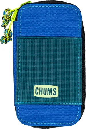 Chums Reversi Polyester Wallet – Reversible Zippered Pouch for Men and Women (Teal)