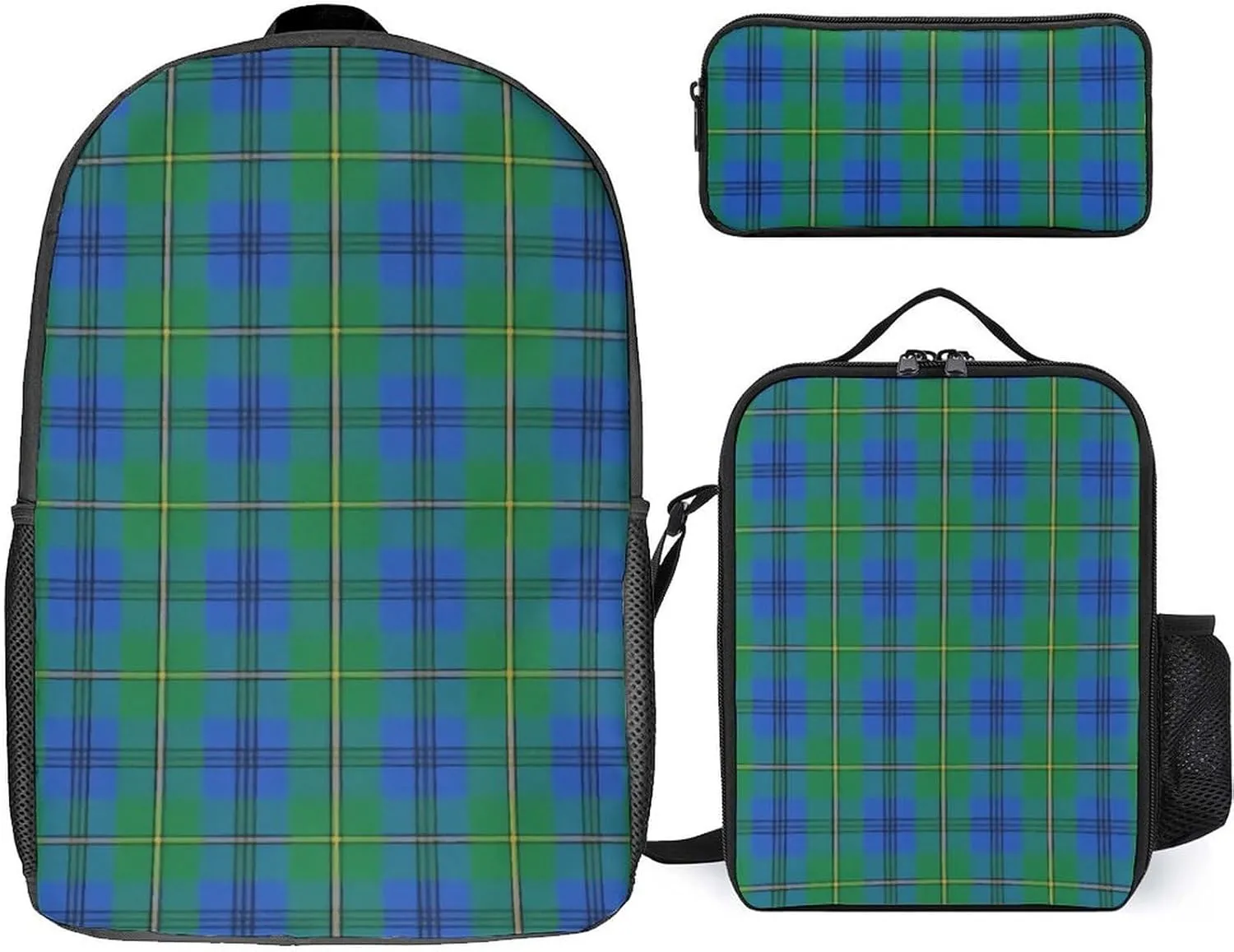 Clan Johnstone Johnston 17 Inch Backpack Diagonal Lunch Bag Pencil Case Set Unisex