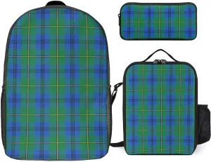 Clan Johnstone Johnston 17 Inch Backpack Diagonal Lunch Bag Pencil Case Set Unisex