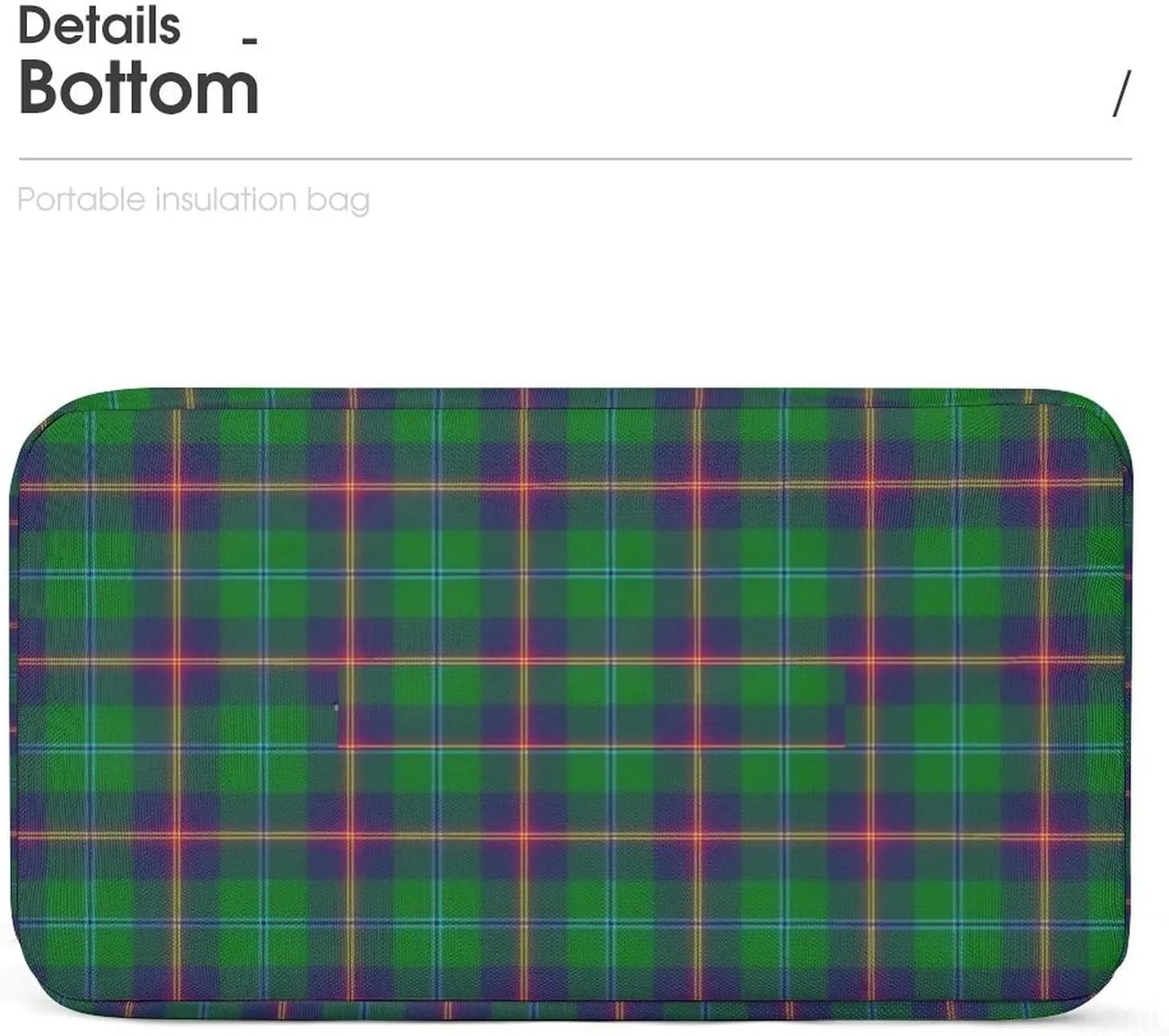 Clan Young Tartan Large Capacity Portable Hand-held Insulation Bag Unisex