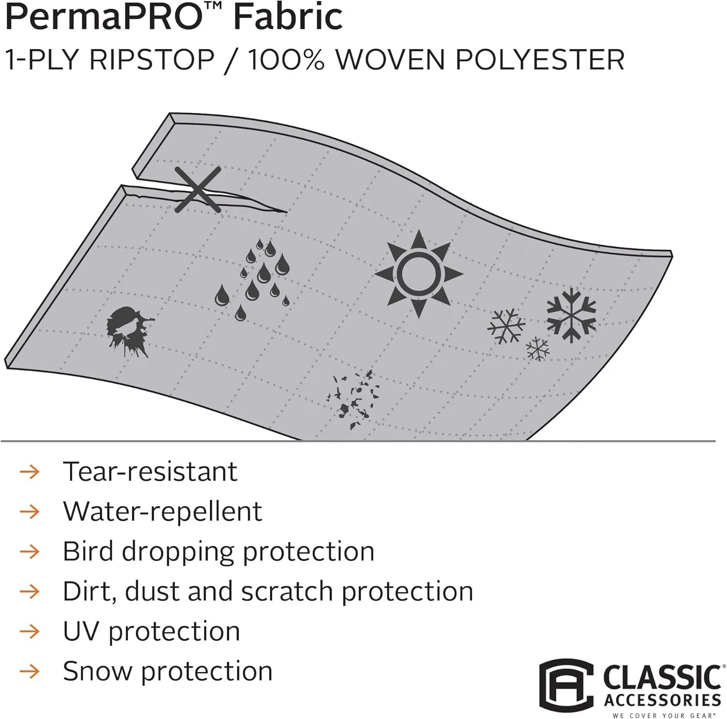Classic Accessories Over Drive PolyPRO 3 Molded Fiberglass Travel Trailer Cover, Fits 8' - 10' Trailers