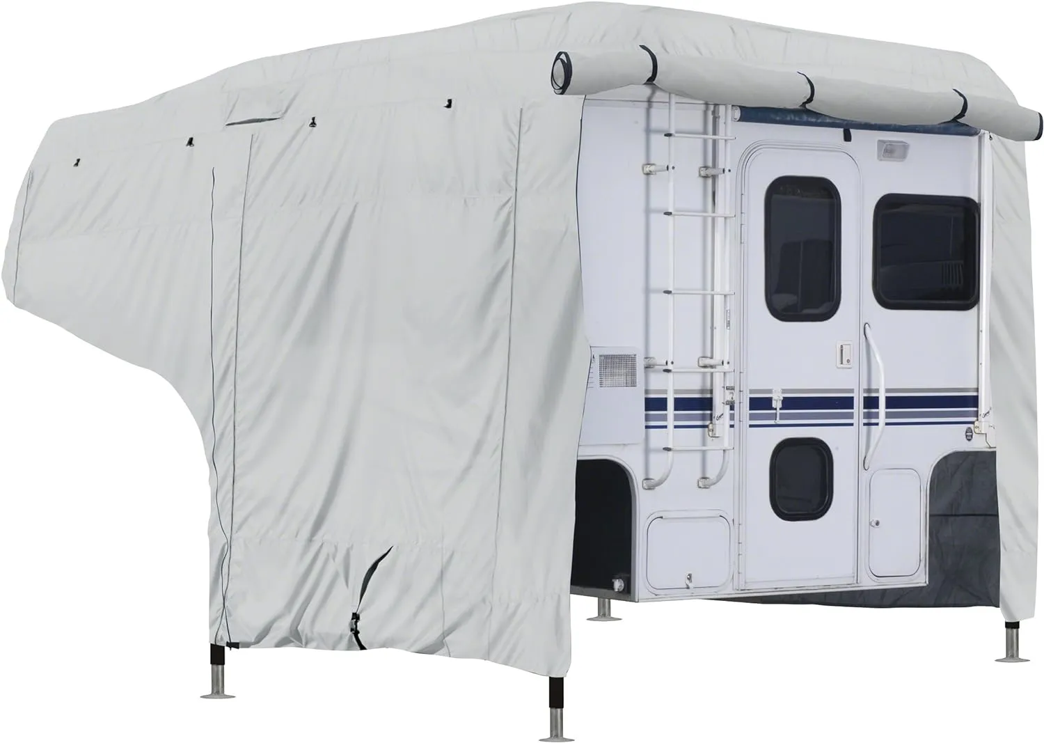 Classic Accessories Over Drive PolyPRO 3 Molded Fiberglass Travel Trailer Cover, Fits 8' - 10' Trailers