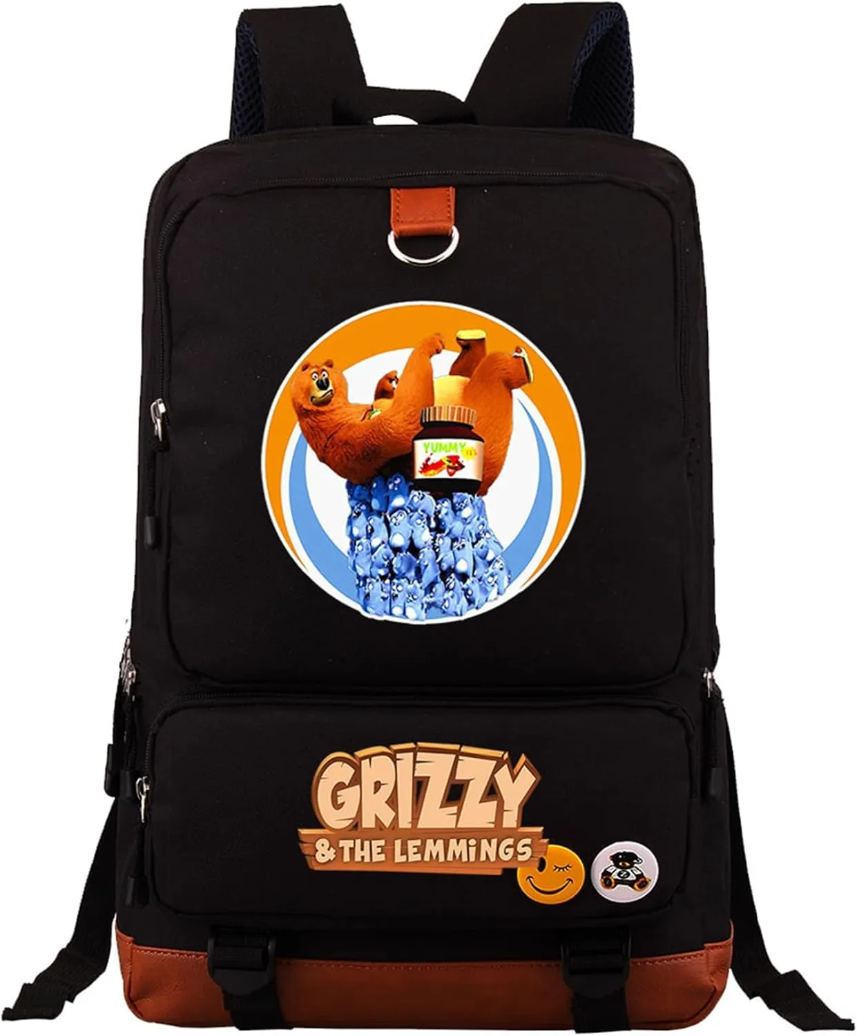 Classic Wear Resistant Laptop Bag Cartoon Casual Backpack Lightweight Large Capacity Travel Knapsack