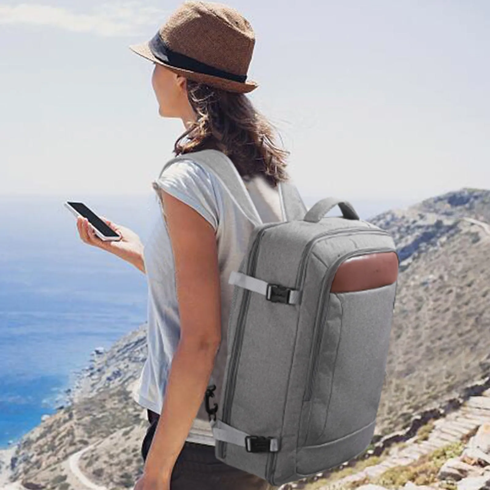 CLUCI Travel Backpack Carry on Backpack Flight Approved with 3 Packing Cubes Traveling Essentials