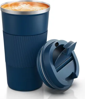 Coffee Mug 17oz - Insulated Coffee Travel Mug Spill Proof with Leakproof Lid Vacuum Stainless Steel Thermos Coffee Tumblers to GO, Reusable Coffee Cup for Men and Women for Hot & Cold Drinks