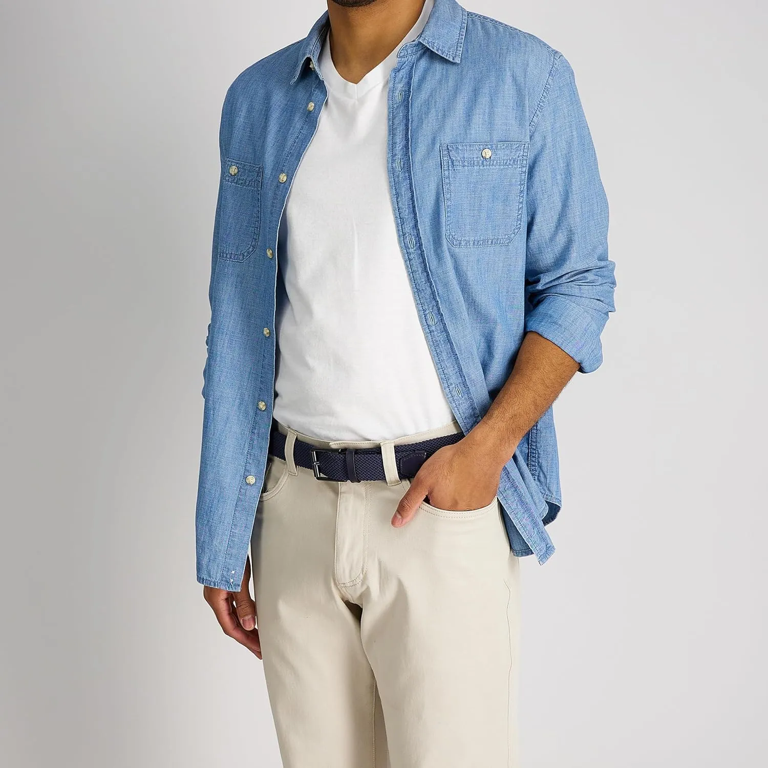 Cole Haan mens Casual Stretch Fabric Belt