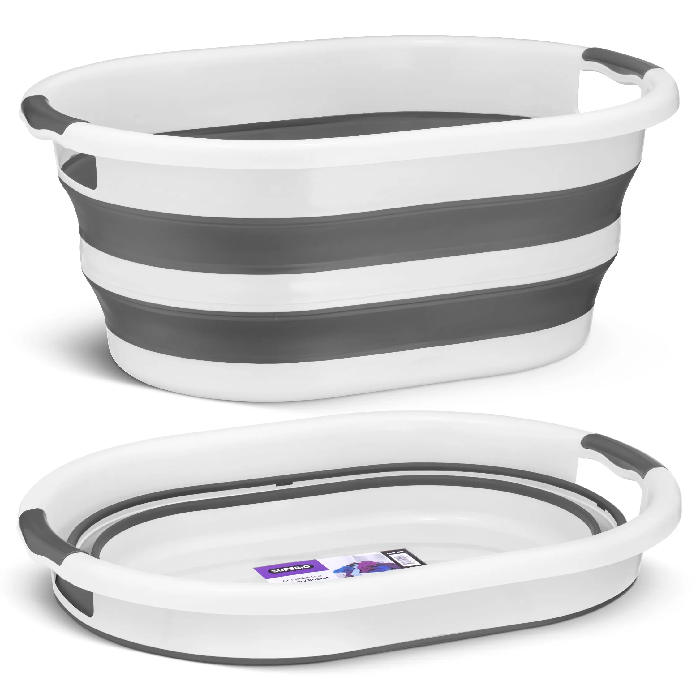 Collapsible Laundry Basket, 50 Liter