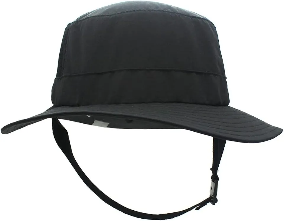 Collapsible Sun Hat Outdoor UV Protection Bucket Mesh Boonie Hat Adjustable Fishing Cap for Mountain Climbing,Hiking,Fishing (Color : Black)