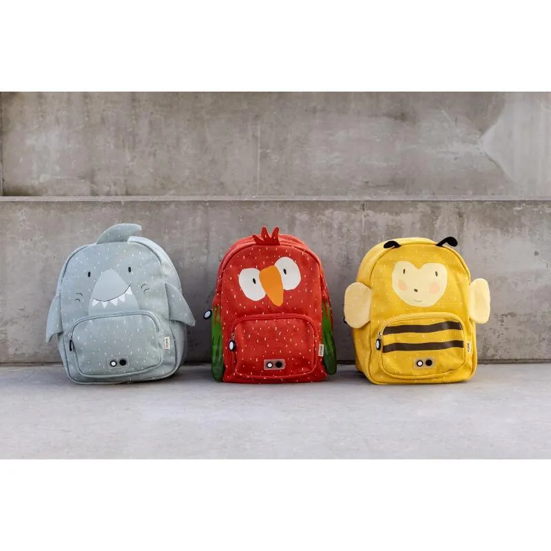 Colorful Mr. Parrot children's backpack by Trixie - Compact and practical design with adjustable straps