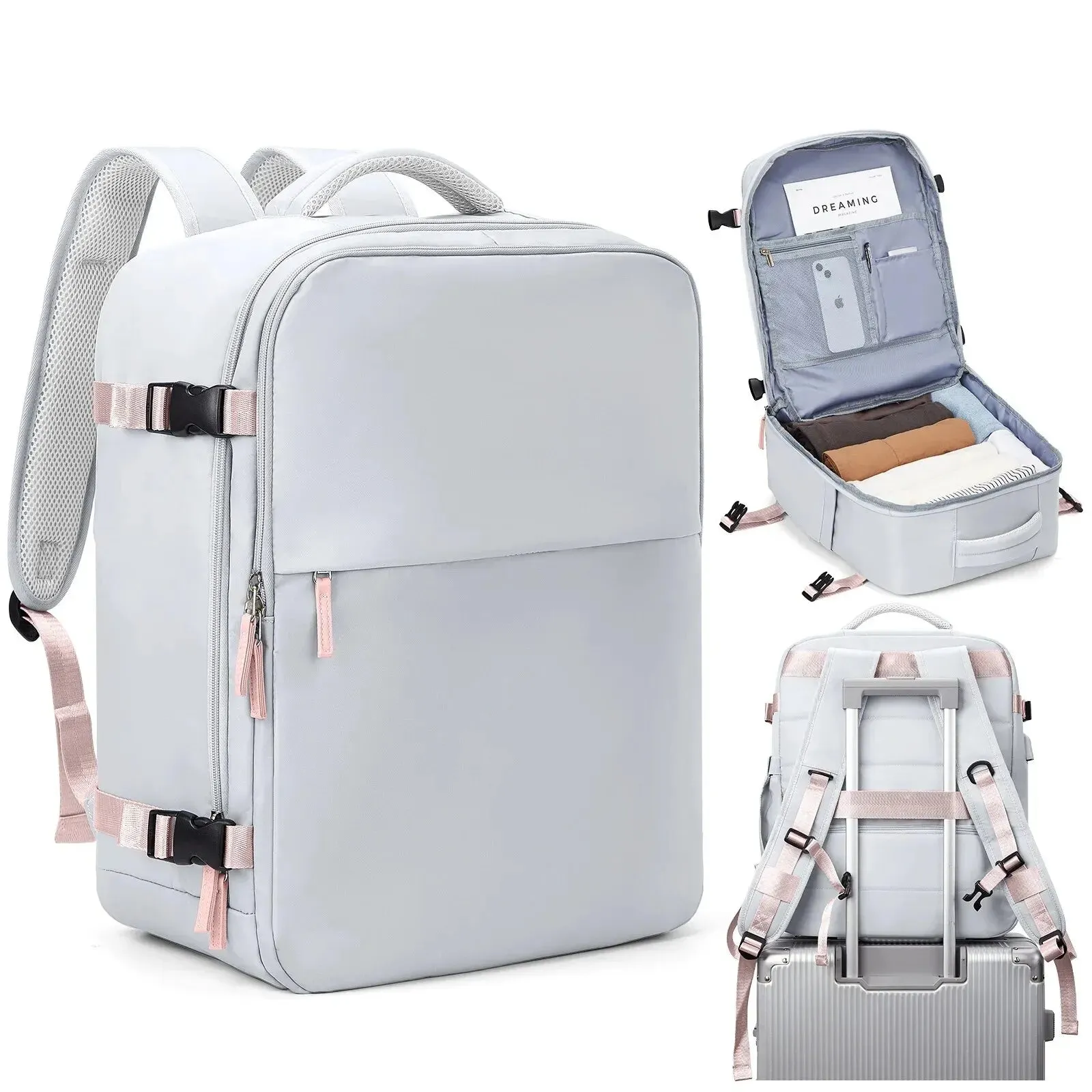 Compact Laptop Backpack for Women Airline Approved Hand Luggage