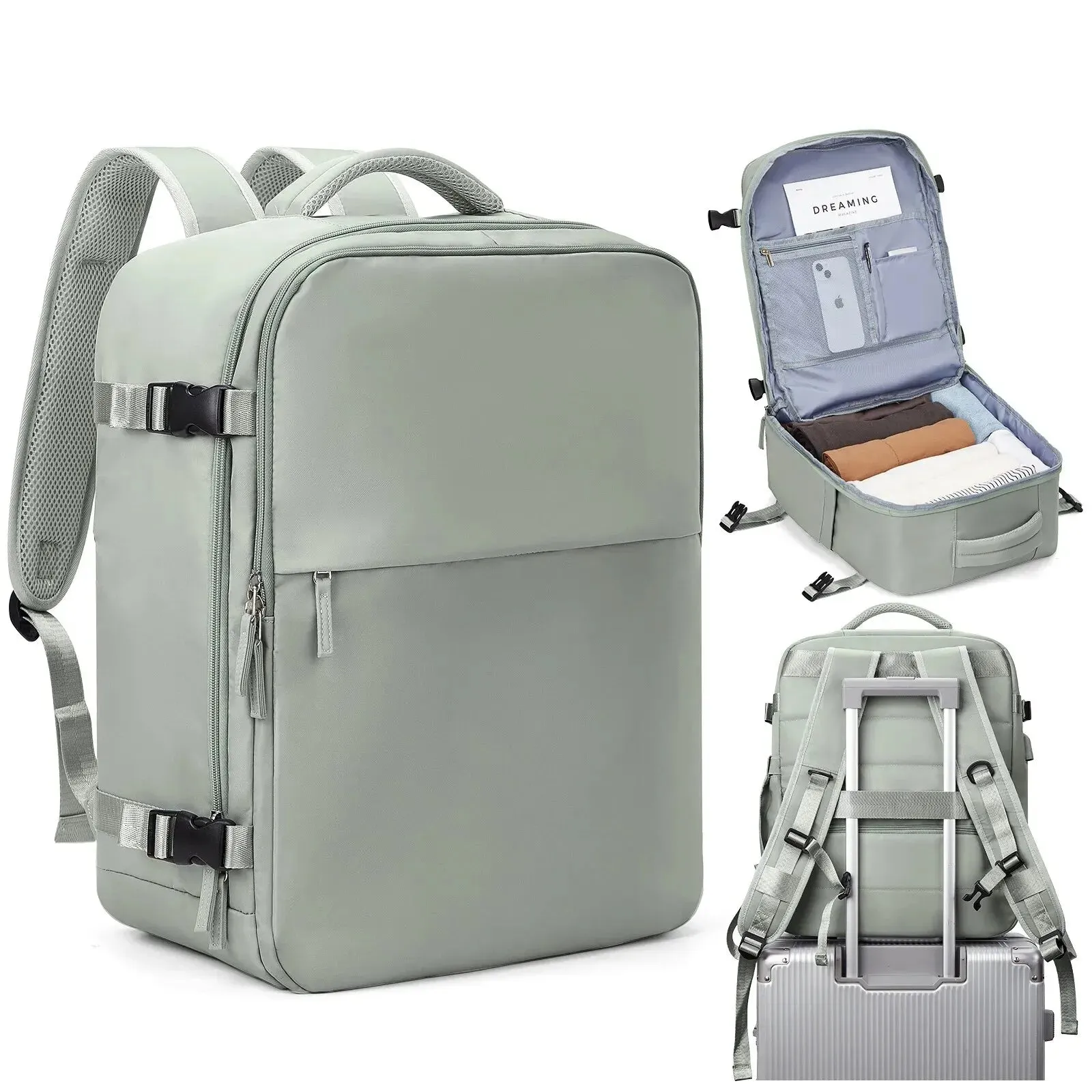 Compact Laptop Backpack for Women Airline Approved Hand Luggage