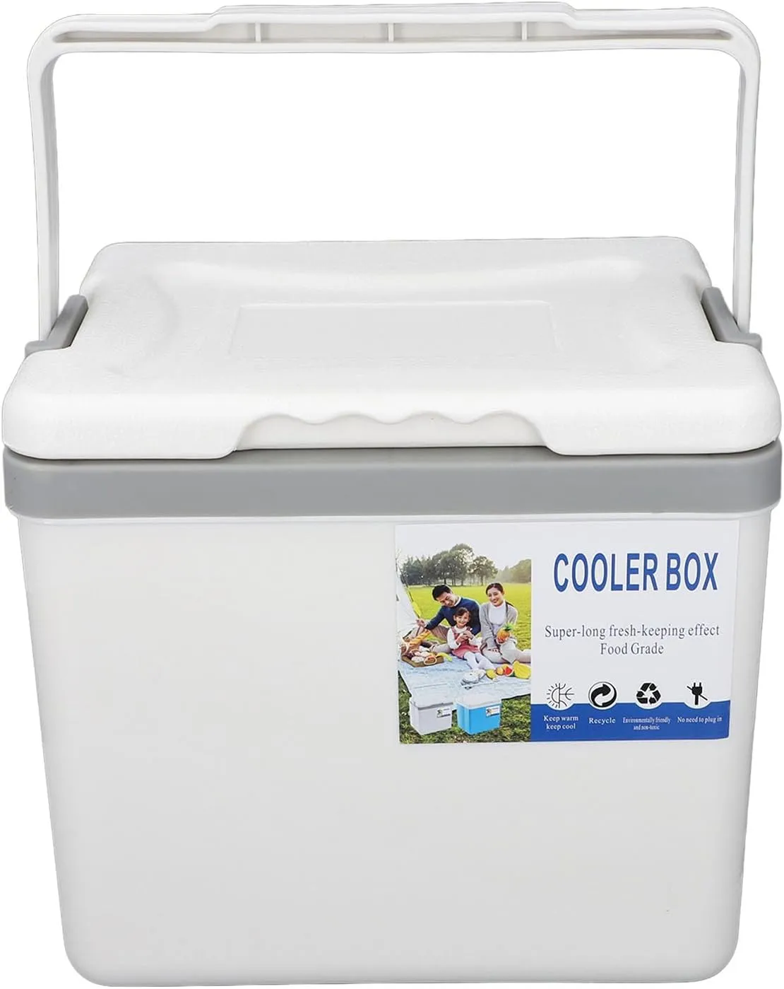 Cooler, Insulated Cooler, Portable Leakproof Cooler with Handle, Coolbox Keeps Cool for Camping, Fishing, Picnic, Outdoor, Beach, Grill, Travel,Tailgating (6L)
