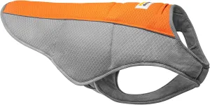 Cooling Vest for Small, Medium to XLarge Dogs - Evaporative Vest for Hot Summer Days - Adjustable Cooling Jacket with Reflective Strips (Orange/Grey, Large)