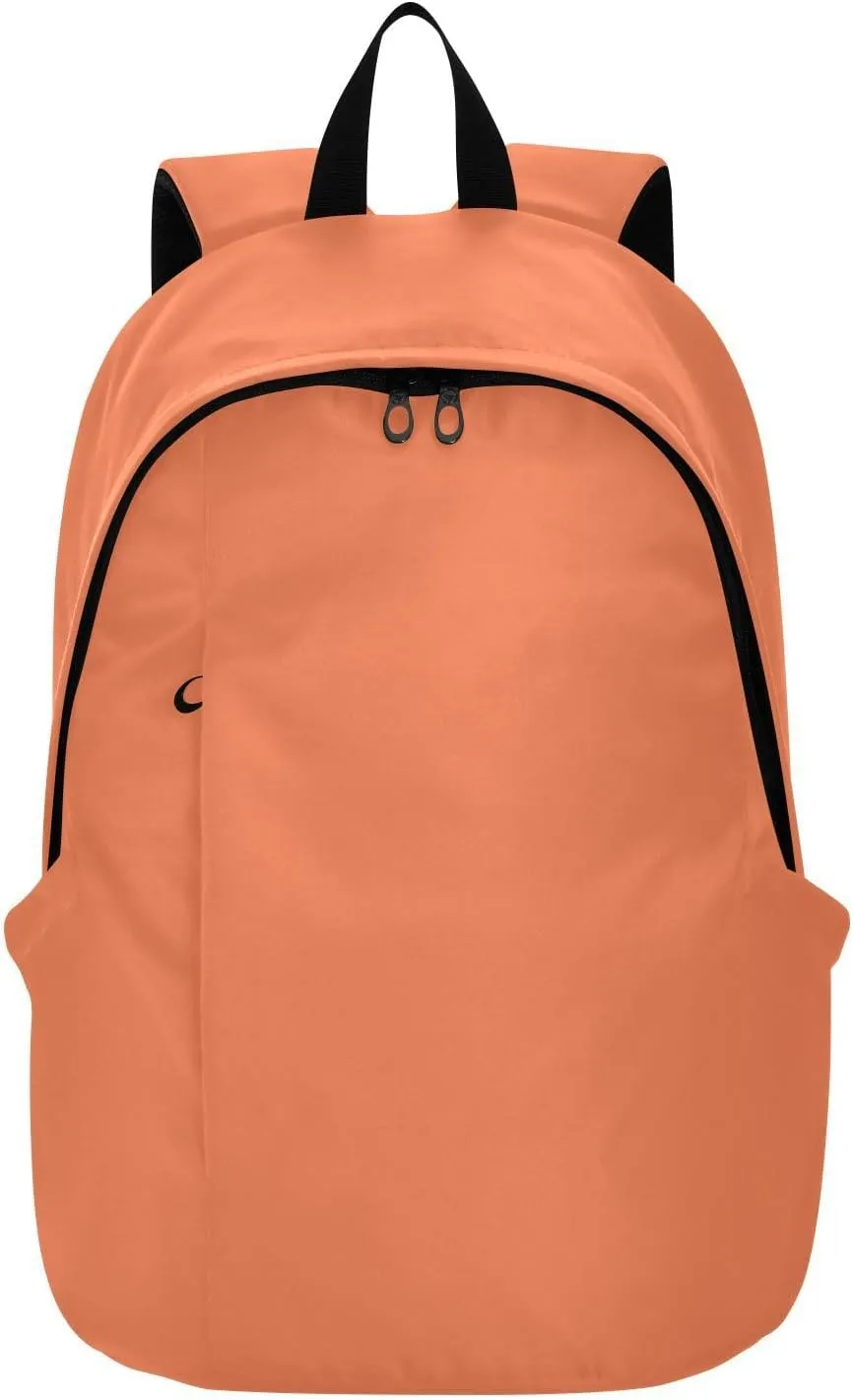Coral Laptop Backpack for Women Men 25L Casual Hiking Daypack Bag Travel Backpack for 15.6 inch Laptop Coral
