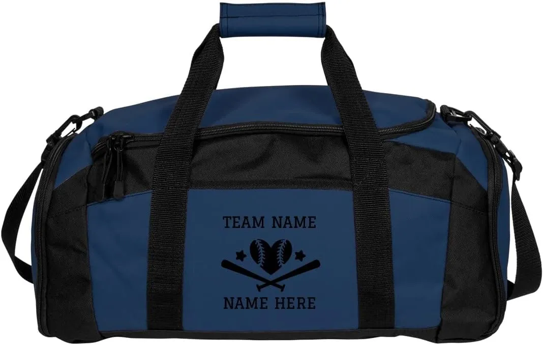 Create a Custom Softball Duffel Bag: Gym Duffel Bag