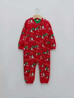 Crew Neck Long Sleeve Baby Boy Zippered Sleeping Bag