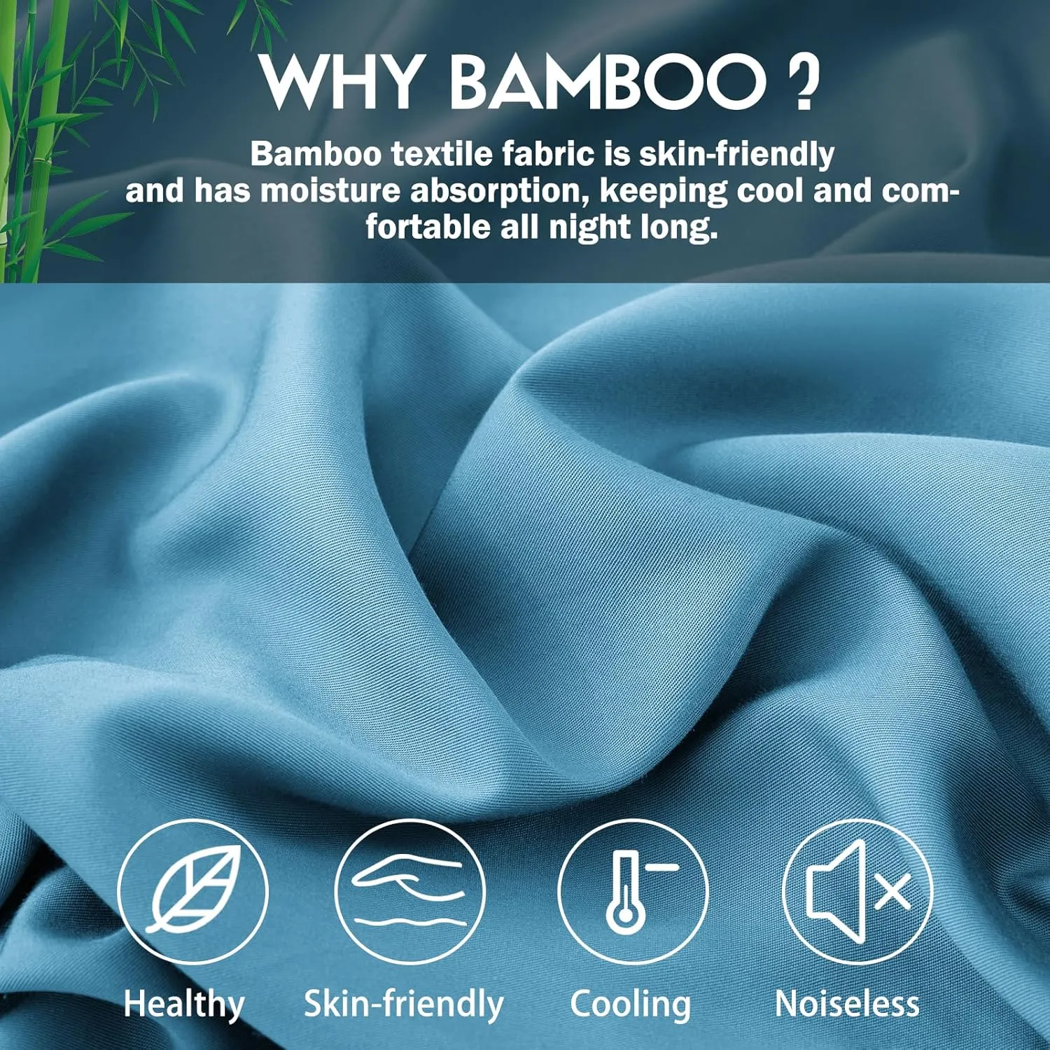Curved Pillow Case Queen Size, Side Sleeper Pillow Cases Cover Cooling Rayon Derived from Bamboo with Zipper for hot Sleepers Hair and Skin, Breathable Silky Soft Pillowcase 1 Pack 20 * 30 Inches