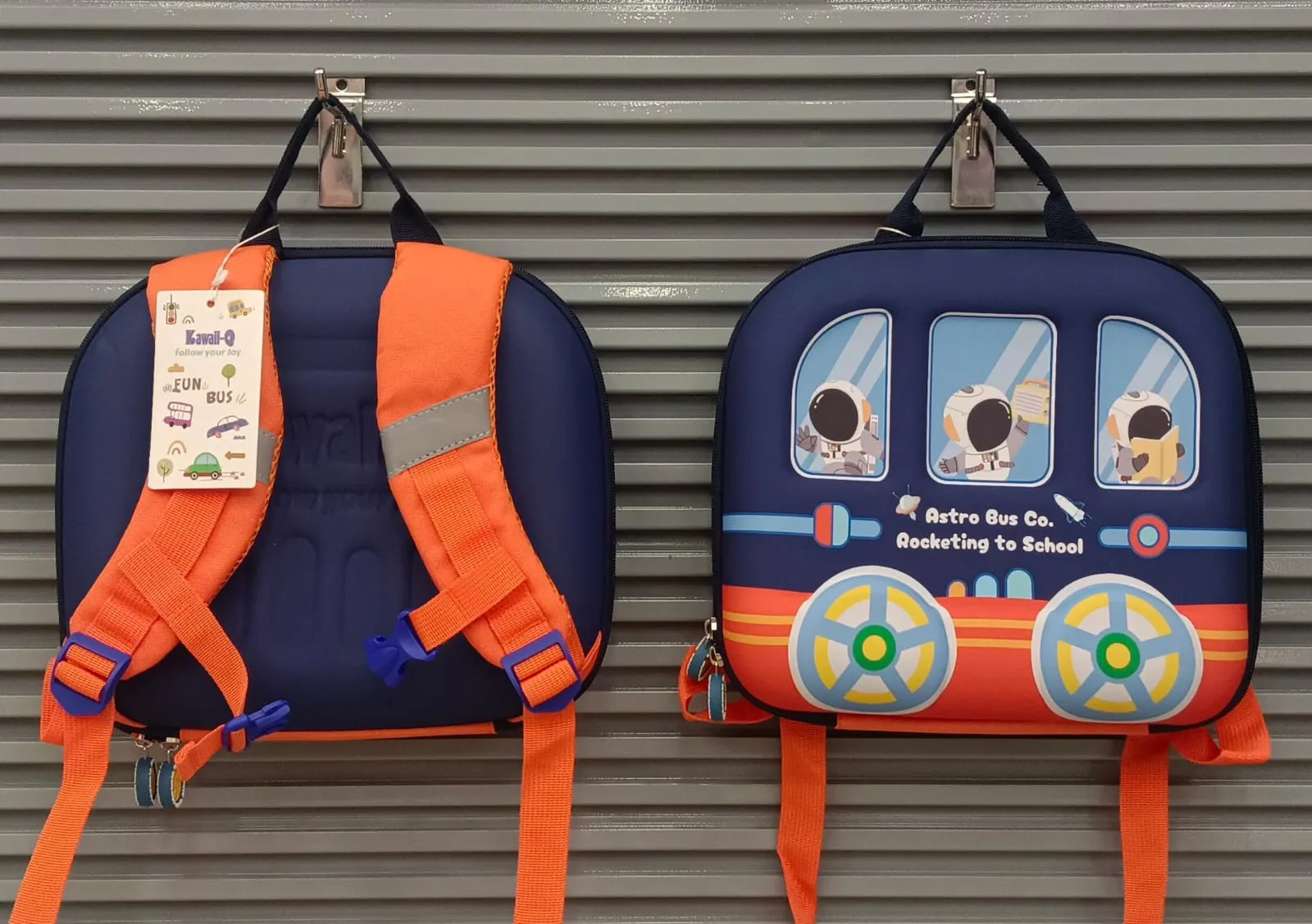 Cute Design Rectangle Shaped Hardshell Backpack for Kids