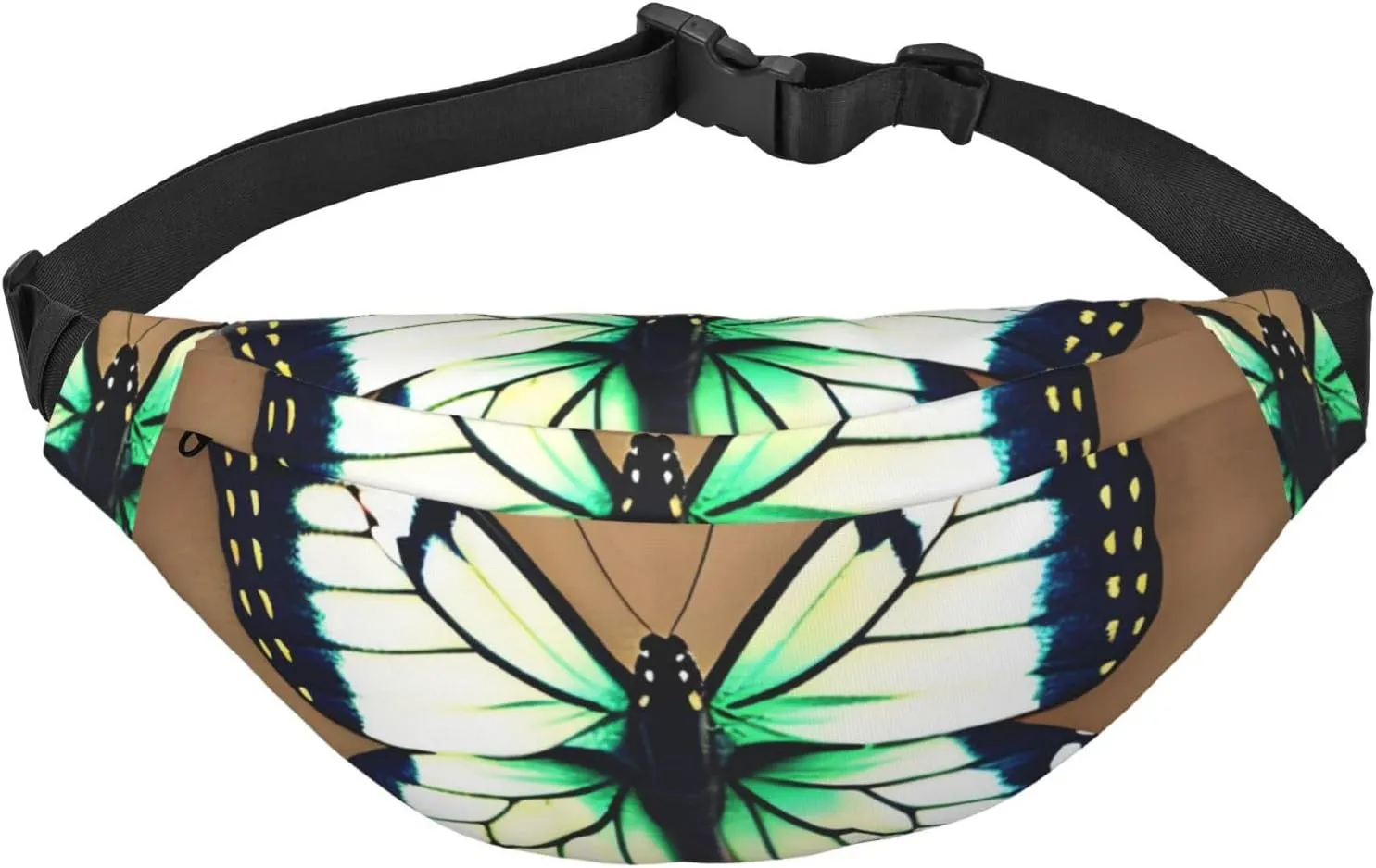 Cute Little Butterfly Men'S And Women'S Waist Pack, Crossbody Bag With Adjustable Belt For Running, Traveling, Sports, Hiking