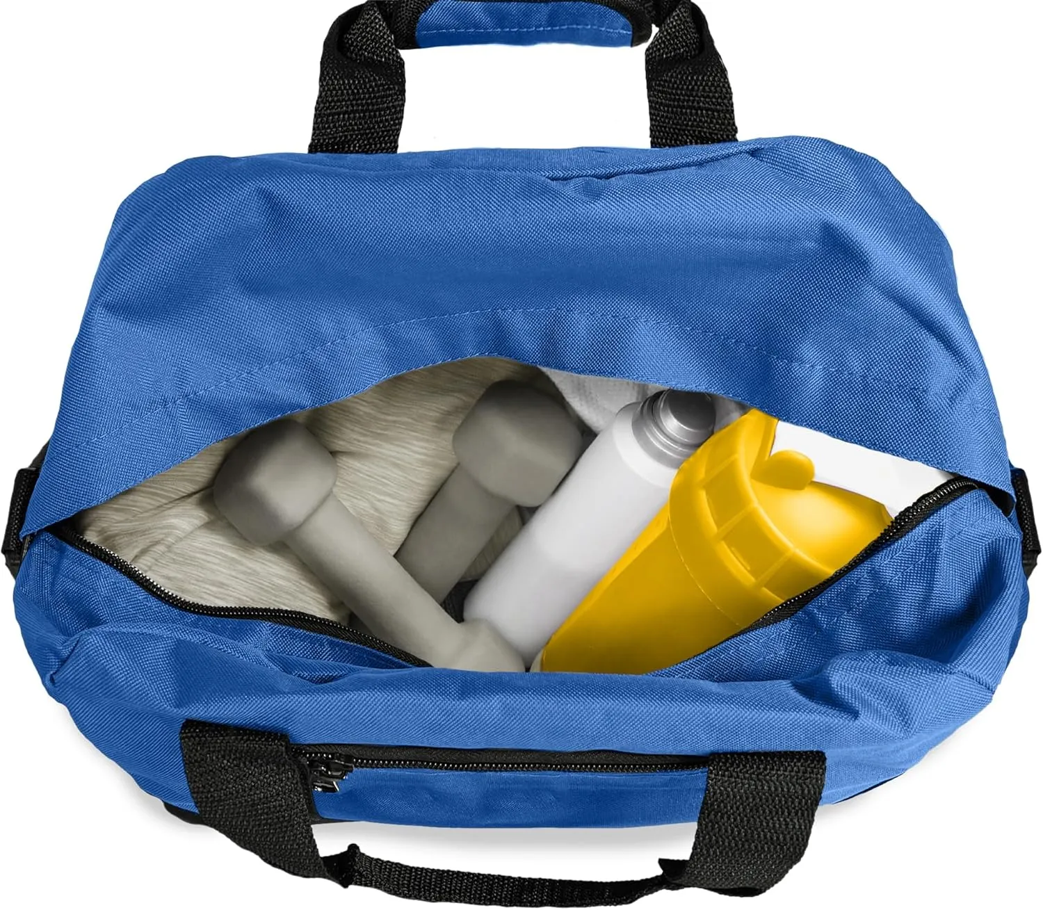 DALIX 14" Small Duffle Bag Two Toned Gym Travel Bag