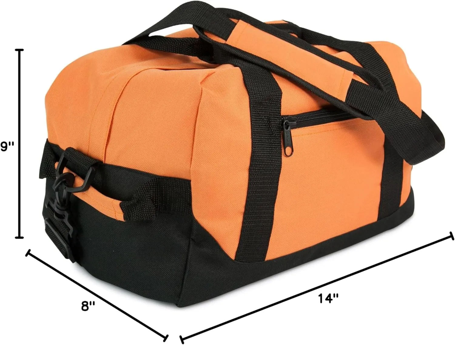 DALIX 14" Small Duffle Bag Two Toned Gym Travel Bag