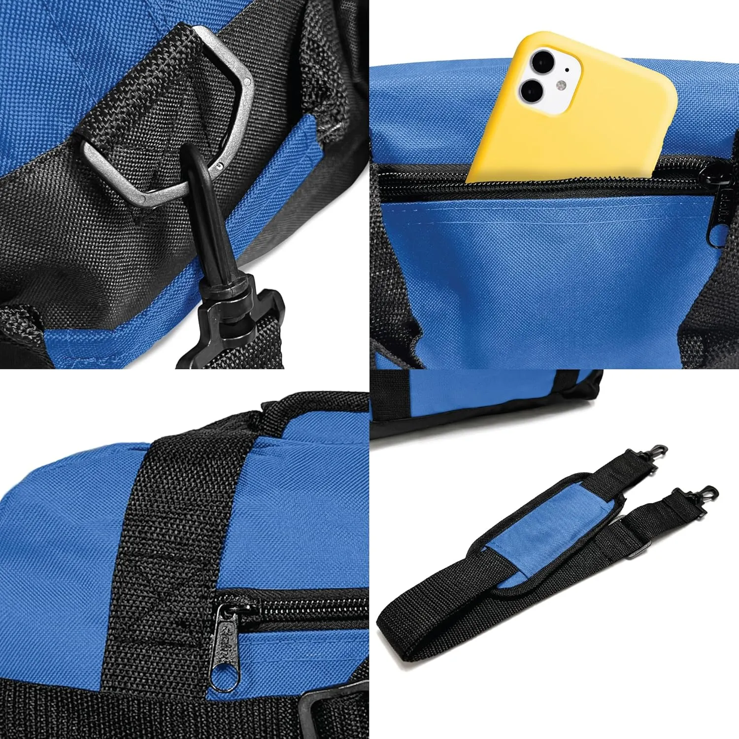 DALIX 14" Small Duffle Bag Two Toned Gym Travel Bag