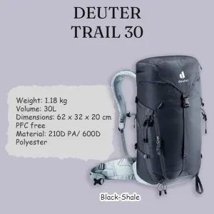 Deuter Trail 30 (Black-Shale)