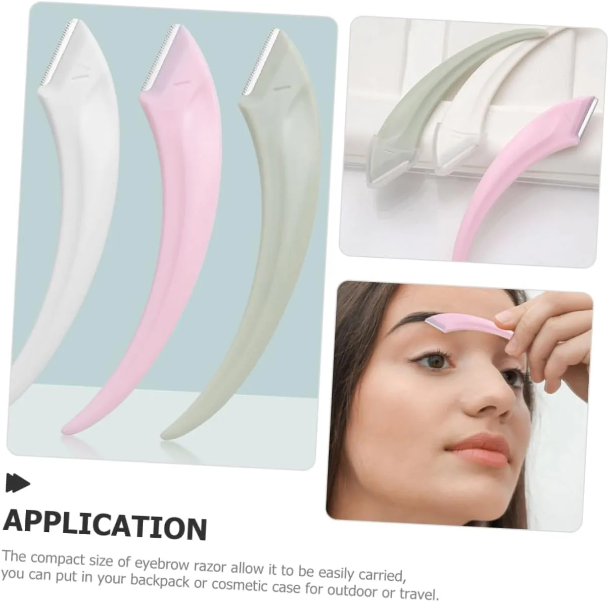Didiseaon 18pcs Eyebrow Stainless Steel Facial Shaver for Women Compact Eyebrow Trimmer and Easy to Use for Precise Hair Removal