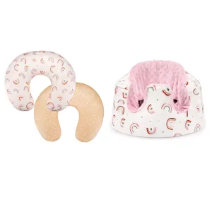 DILIMI Nursing Pillow Cover and Baby Seat Cover for Bumbo Seat, Rainbow
