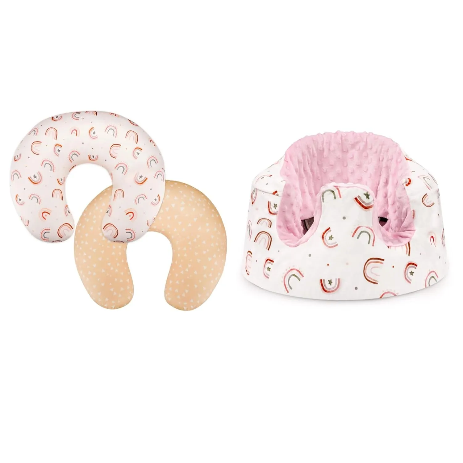 DILIMI Nursing Pillow Cover and Baby Seat Cover for Bumbo Seat, Rainbow
