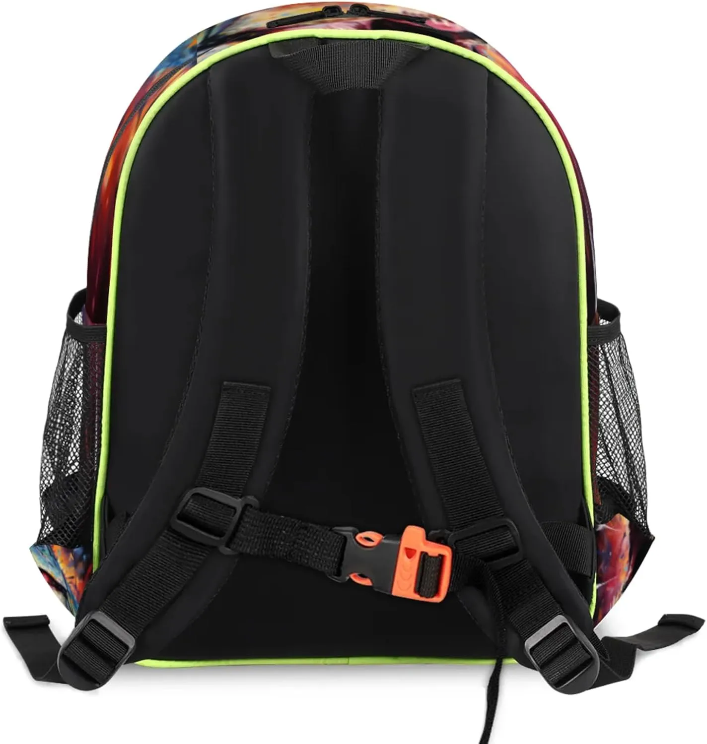 Dinosaurs Colored Custom Backpack with Name Cute Personalized Small Shoulder Bag Waterproof Travel Casual Backpack with Chest Strap 14.2in