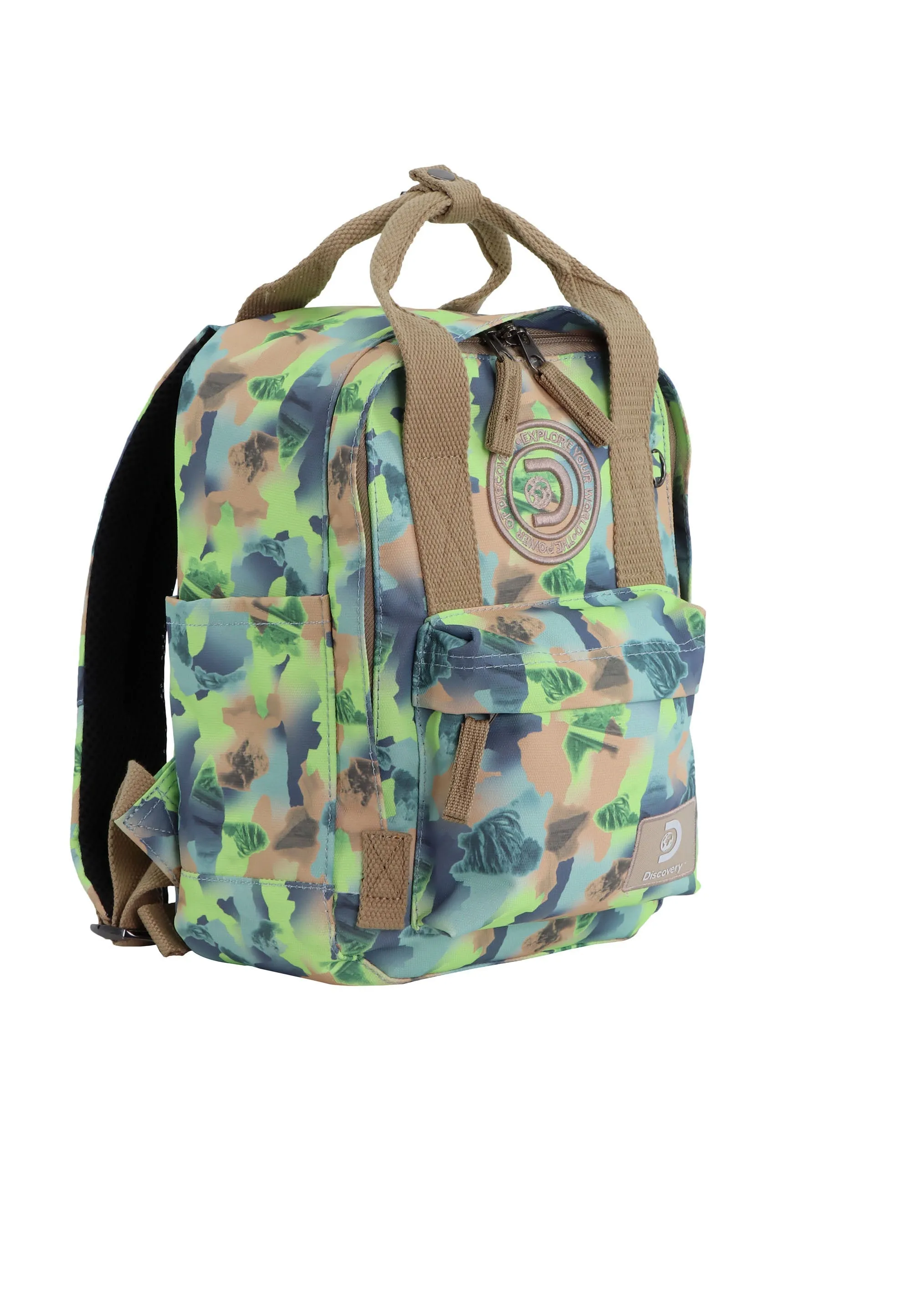 Discovery Cave Small Backpack / School Backpack Green