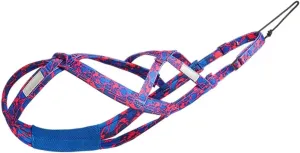 Dog Sledding Harness,Dog Pulling Harness Dog Weight Pulling Harness,Skijoring Speed Training,Work Out Dog Sled Harness for Medium,Large Dogs Harness(Blue,L)