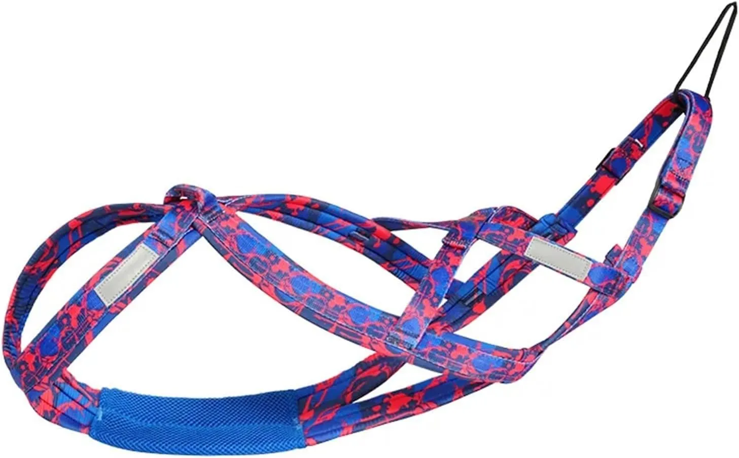 Dog Sledding Harness,Dog Pulling Harness Dog Weight Pulling Harness,Skijoring Speed Training,Work Out Dog Sled Harness for Medium,Large Dogs Harness(Blue,L)