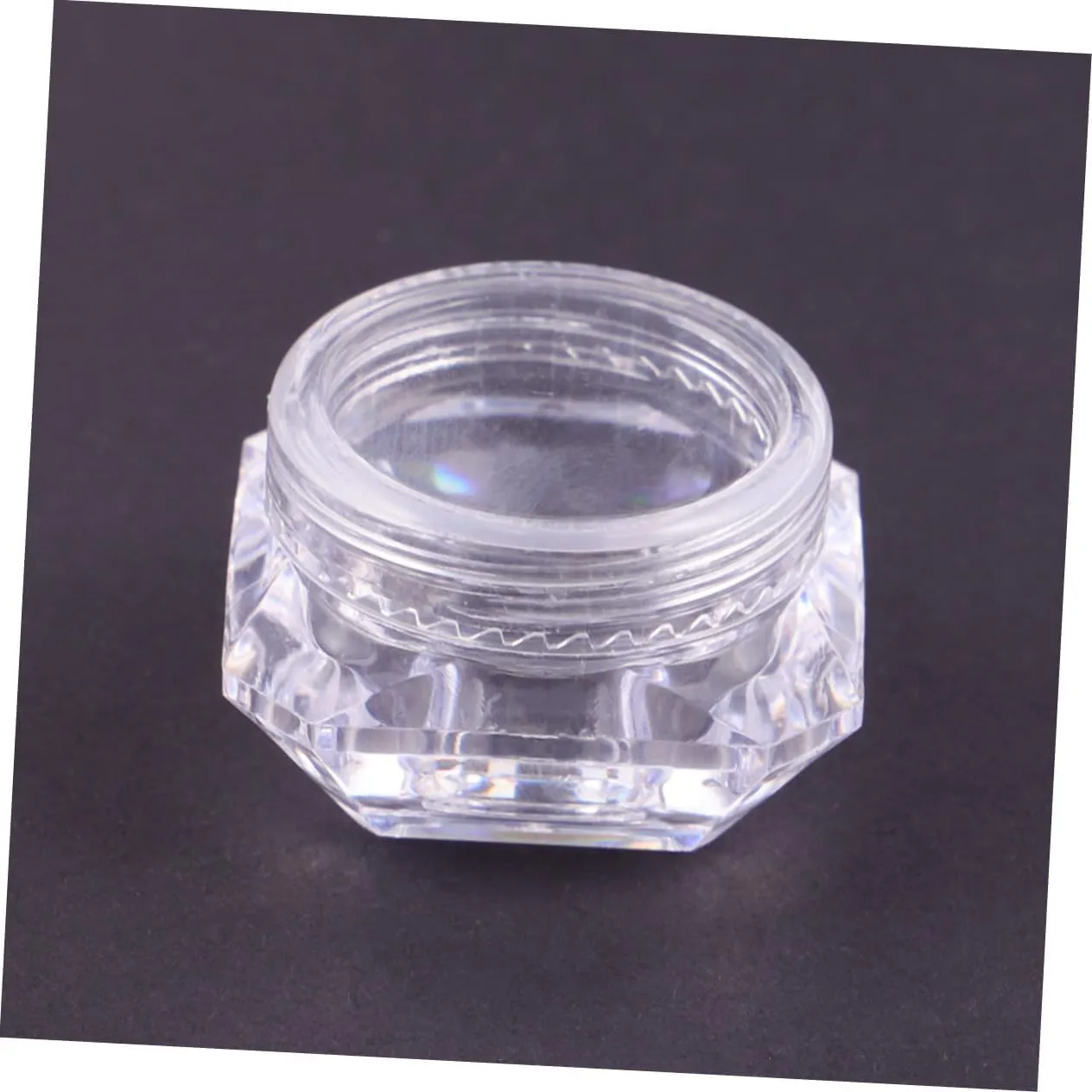 DOITOOL 2sets 5g Diamond Shape Pot Jars Refillable Empty Cosmetic Containers Compact Reusable for Lipstick Shadow Cream 20pcs*2