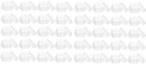 DOITOOL 2sets 5g Diamond Shape Pot Jars Refillable Empty Cosmetic Containers Compact Reusable for Lipstick Shadow Cream 20pcs*2