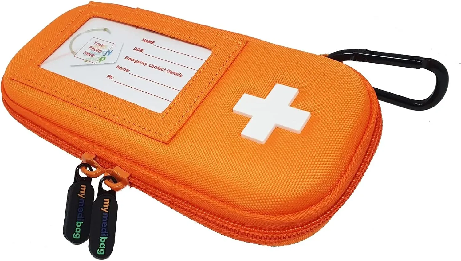 Double Epipen Holder | Hardcase Insulated Epipen Case | Highly Visible and Noticeable EpiPen Carrier Bag in Case of an Emergency | Bright Orange Epipen Carry Case Insulated Pouch